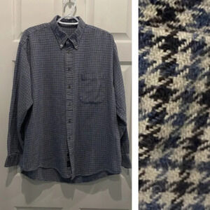 Burberry Men's Button Down Shirt/Blue/Black/White, 16703